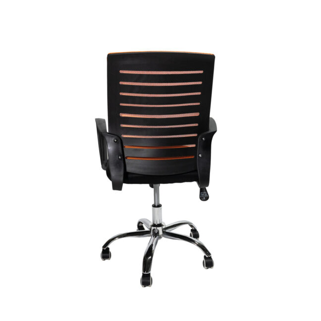 VALCOR ergonomická kancelárska stolička, čierna/oranžová