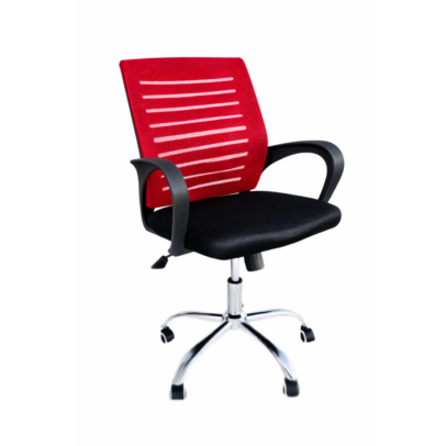 VALCOR ergonomická kancelárska stolička, čierna/červená