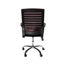 VALCOR ergonomická kancelárska stolička, čierna/červená