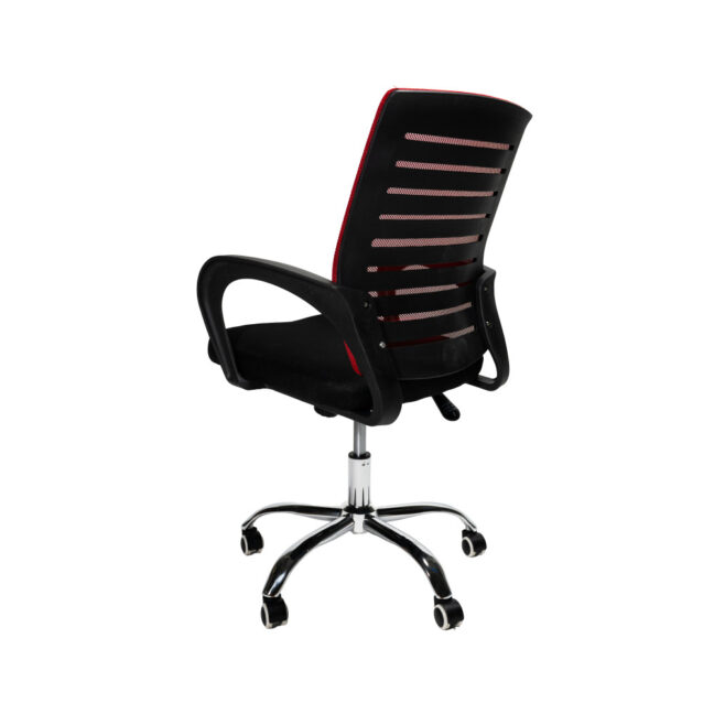 VALCOR ergonomická kancelárska stolička, čierna/červená