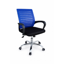 VALCOR ergonomická kancelárska stolička, čierna/modrá