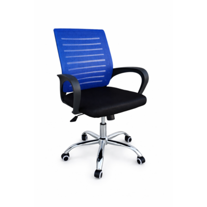 VALCOR ergonomická kancelárska stolička, čierna/modrá