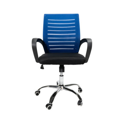 VALCOR ergonomická kancelárska stolička, čierna/modrá