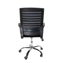 VALCOR ergonomická kancelárska stolička, čierna/modrá