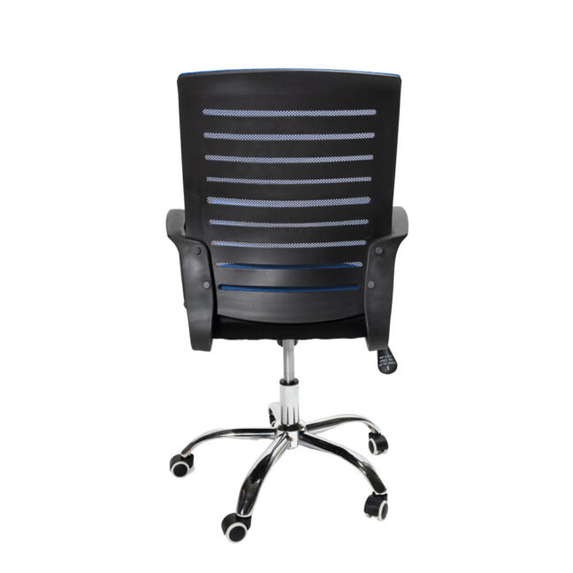 VALCOR ergonomická kancelárska stolička, čierna/modrá
