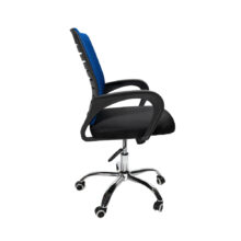 VALCOR ergonomická kancelárska stolička, čierna/modrá