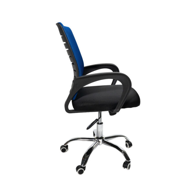 VALCOR ergonomická kancelárska stolička, čierna/modrá