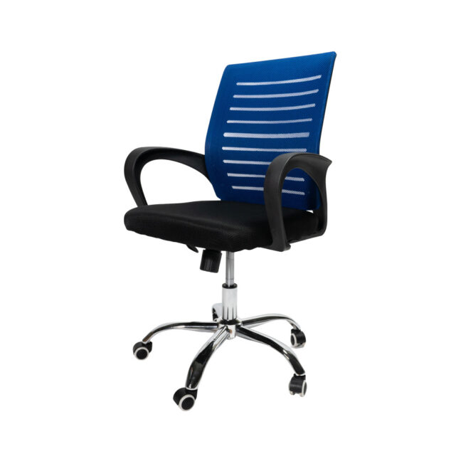 VALCOR ergonomická kancelárska stolička, čierna/modrá