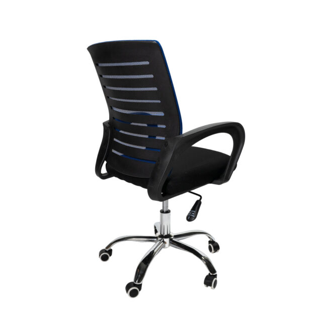 VALCOR ergonomická kancelárska stolička, čierna/modrá