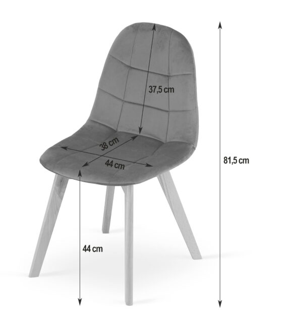 Jedálenská zostava: TESSA 120×60 artisan dub/čierne nohy + 4 ks BORA stoličky zamatové čierne/prírodné nohy