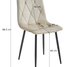 Jedálenská zostava: TESSA 120×60 artisan dub/čierne nohy + 4 ks DORA stoličky tmavozelené/čierne nohy