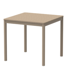 TERRAZZA 80×80 vonkajší stôl, béžová