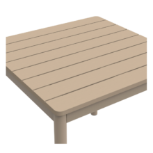 TERRAZZA 80×80 vonkajší stôl, béžová