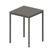 TERRAZZA BAR 80×80 barový stôl, tmavosivá