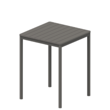 TERRAZZA BAR 80×80 barový stôl, tmavosivá