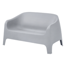 DUNA Bench 09 vonkajšie gastro kreslo, sivá