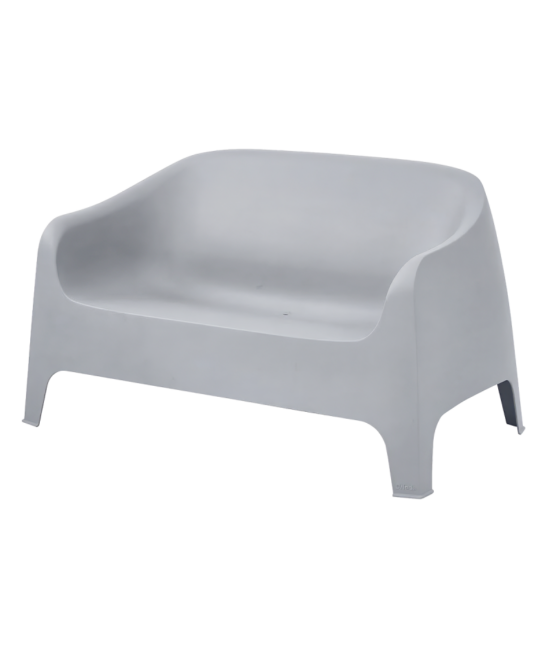 DUNA Bench 09 vonkajšie gastro kreslo, sivá