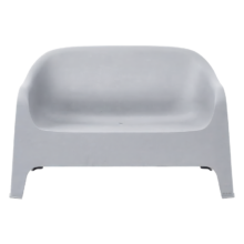 DUNA Bench 09 vonkajšie gastro kreslo, sivá
