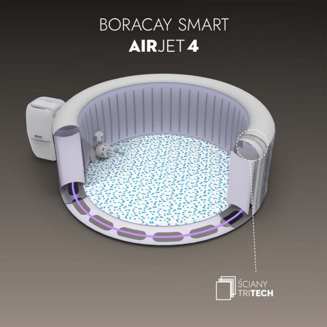 Bestway Lay-Z-SPA Boracay 60175 SMART (Wi-Fi) nafukovacia vírivka