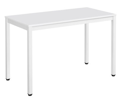Jedálenský stôl TESSA 120 × 60 cm, biely/biely