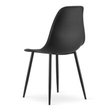 Jedálenský set:  TESSA 120×60 dub artisan/čierny + 4x stolička WAT, čierna/čierne nohy