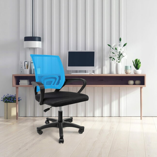 Kancelárske kreslo – čierne/modré