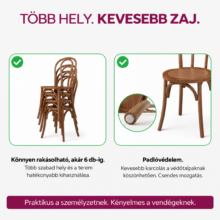 MONET WOOD drevená eventová stolička, prírodný buk