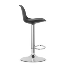 Barová stolička HOGA – čierna/strieborná