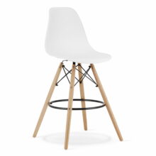 Barová stolička LAMAL – biela