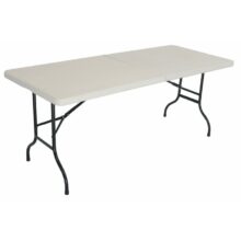 Skladací cateringový stôl 240 cm – biely
