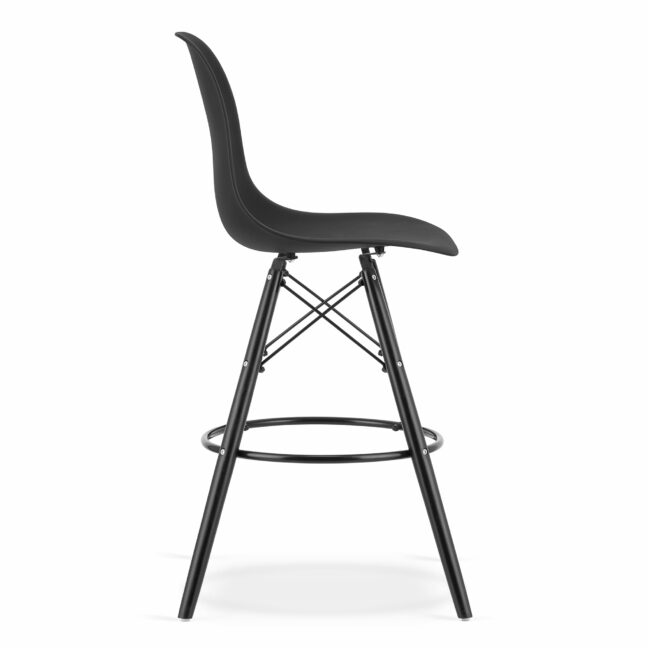 Barová stolička LAMAL – čierna/čierna