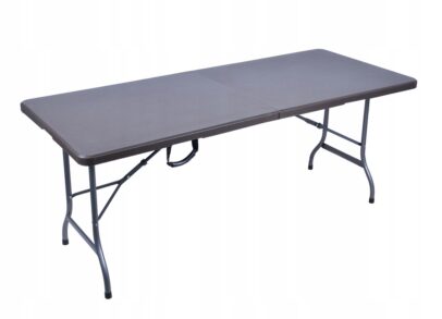 Skladací cateringový stôl 180 cm – hnedá