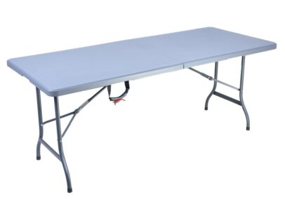 Skladací cateringový stôl 180 cm – sivá
