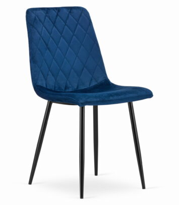 Jedálenská stolička TURIN zamat – modrá