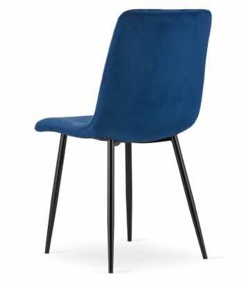 Jedálenská stolička TURIN zamat – modrá