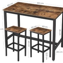 Rustikálny set – stôl s 2 stoličkami
