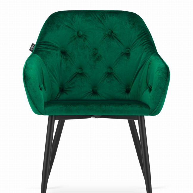 Jedálenská stolička FORIO zamat – zelená