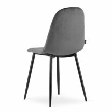 Jedálenská stolička ASTI zamat – sivá