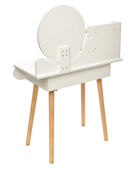 Toaletný stolík v škandinávskom štýle – biela