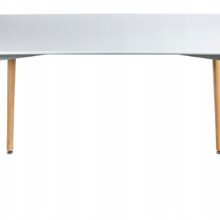 Jedálenský stôl v škandinávskom štýle obdĺžnikový – biely