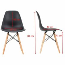 Jedálenská stolička OSAKA – čierna