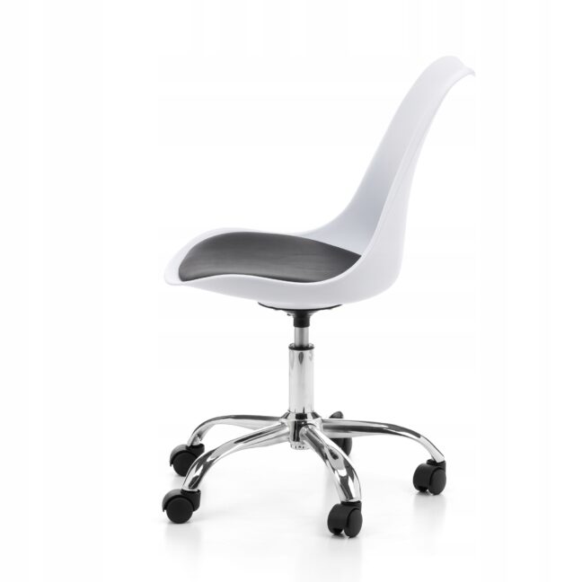 Kancelárska stolička Alba – Biela/čierna