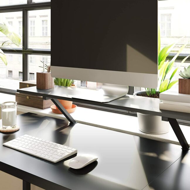 Rohový kancelársky stôl140x130x91 cm – čierny