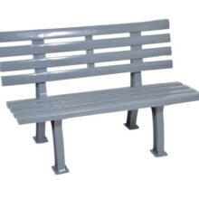 Umelohmotná lavička – sivá