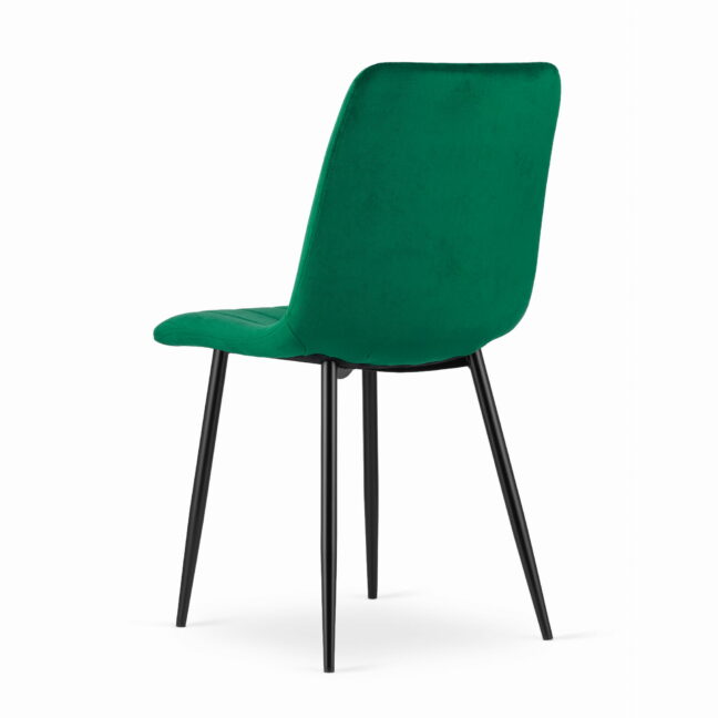 Jedálenská stolička LAVA zamat – zelená
