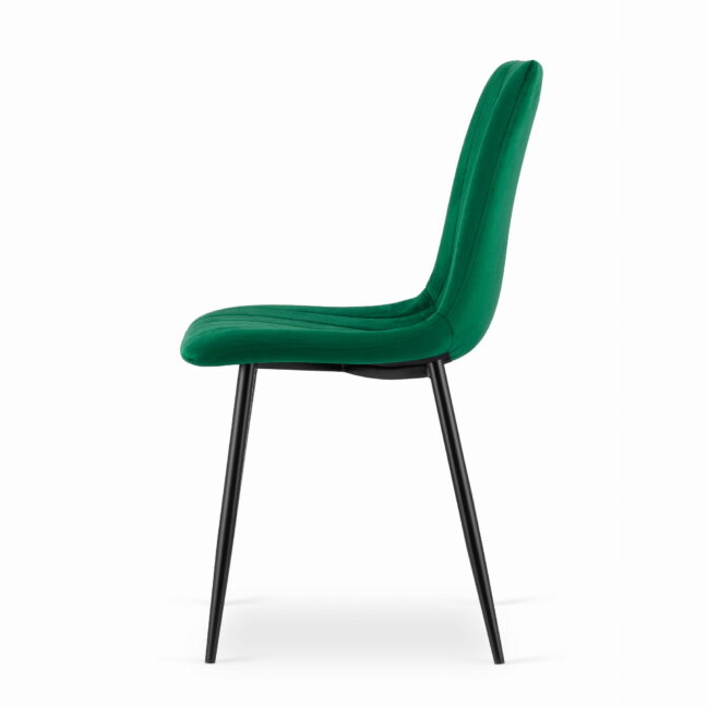 Jedálenská stolička LAVA zamat – zelená