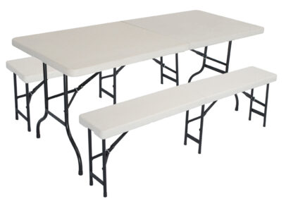 Party set – stôl + 2 lavičky