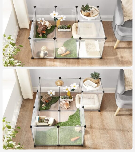 Ohrádka/klietka pre zvieratá – priesvitná