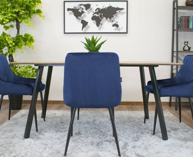 Jedálenská stolička MONZA – modrá