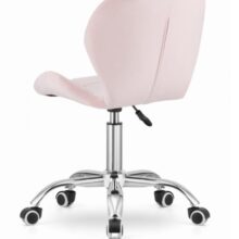 Kancelárska stolička Avola – zamat/bledoružová